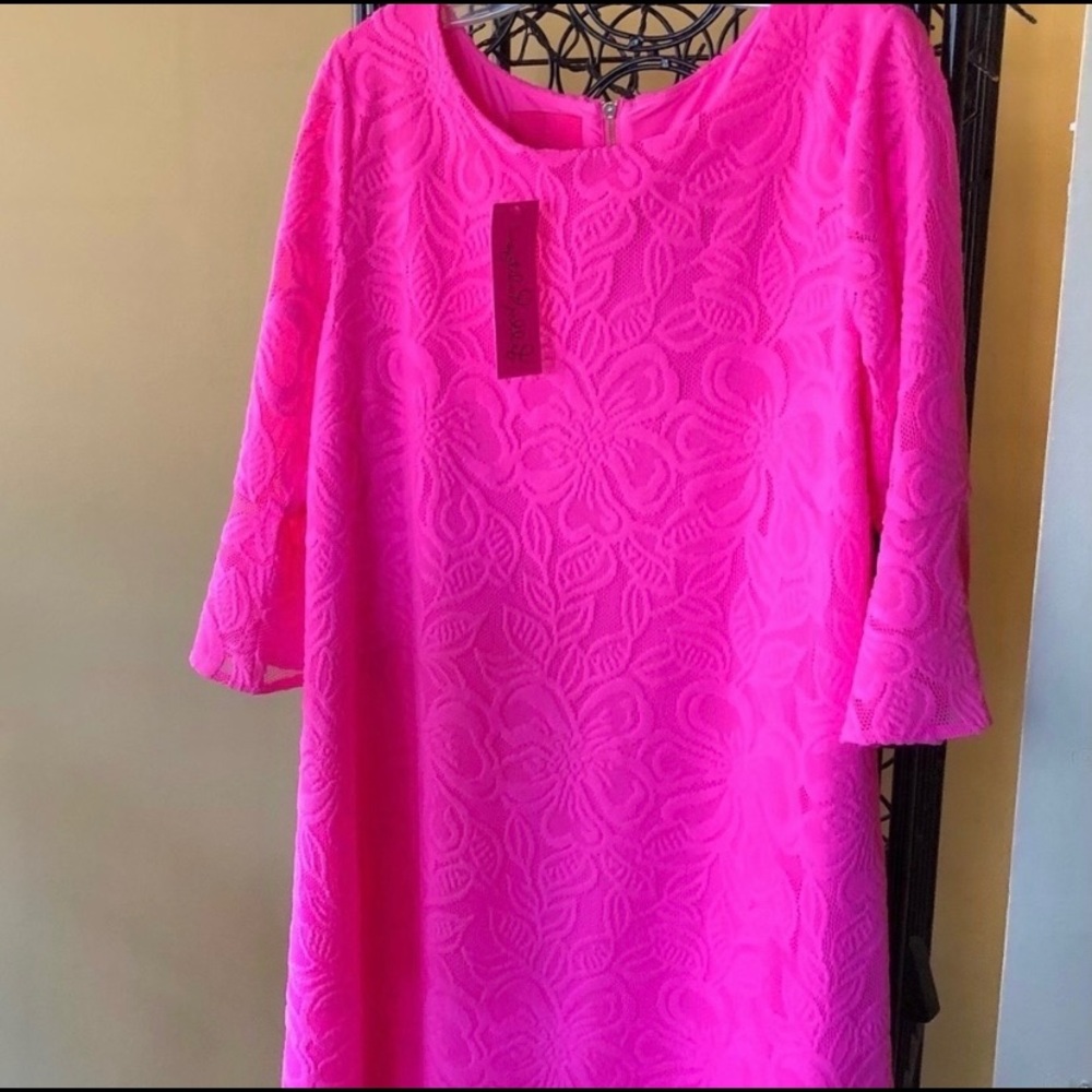 Lilly Pulitzer Ophelia Dress in Prosecco Pink XL